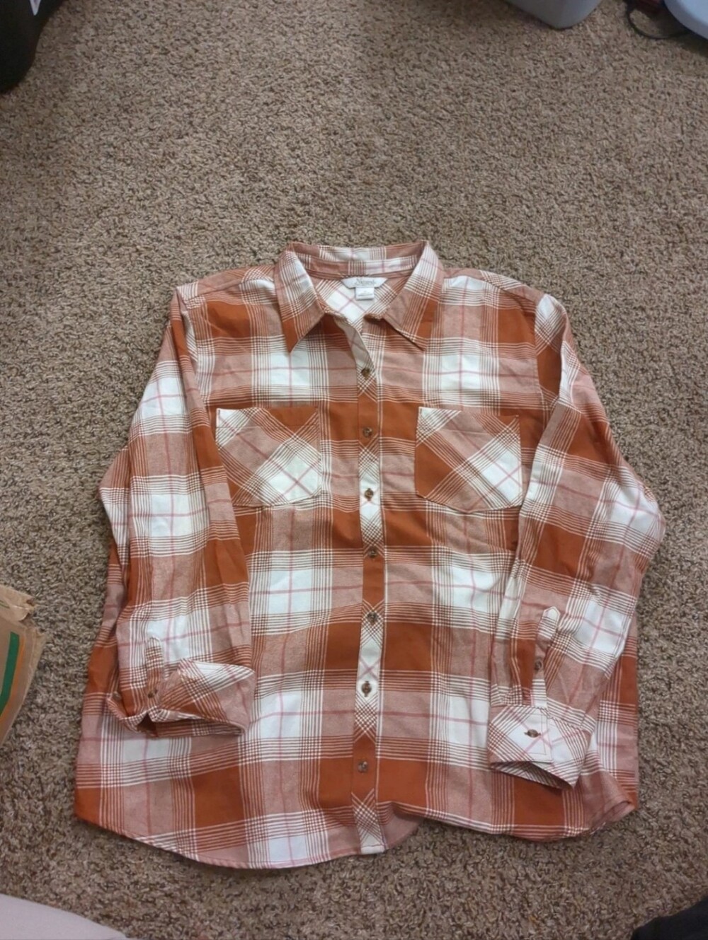 burnt orange flannel